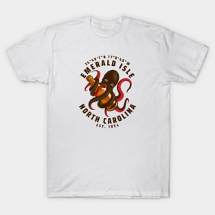 Emerald Isle, NC Octopus Summer Vacation T-Shirt